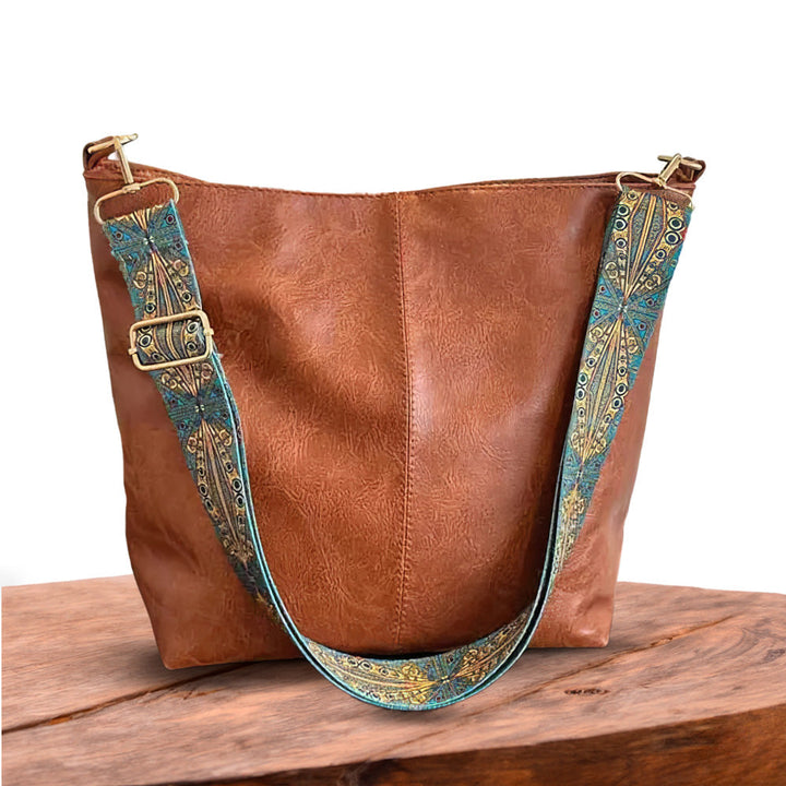 Cecilia - Bolsa Hombro Correa Étnica Ancha