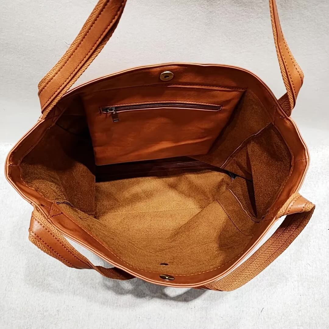 Juana - Bolsa Tote Cuero Minimalista