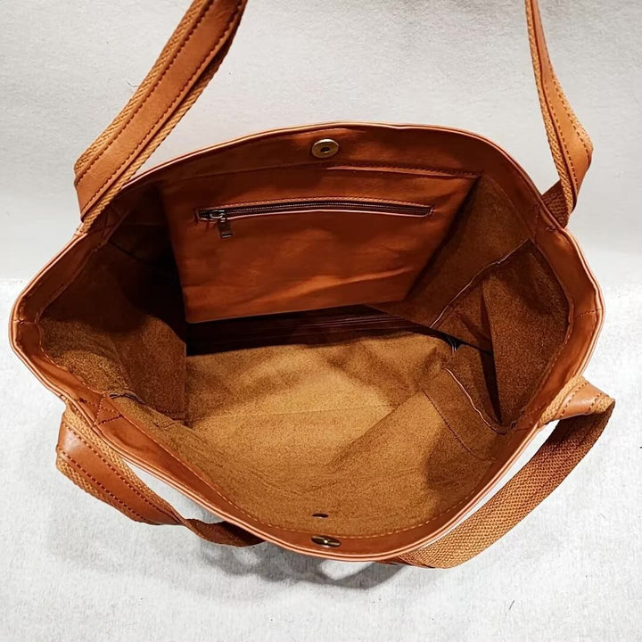 Juana - Bolsa Tote Cuero Minimalista